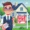 A semi-realistic cartoony illustration of a person wearing glasses standing in front of a house with a 'For Sale' sign, holding a clipboard with a checklist. They have a thoughtful expression, as if considering buying the home without a real estate agent. The background features a suburban neighborhood with trees and other houses, illustrating the concept of purchasing a home independently.